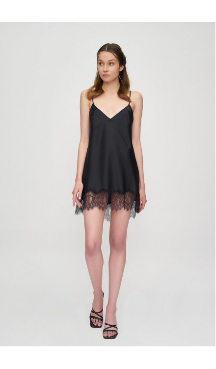 Lace Detailed Mini Dress 