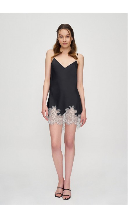 Lace Detailed Mini Dress 