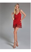 Lace Detailed Mini Dress 