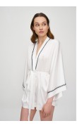Kimono-Style Mini Silk Top