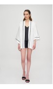 Kimono-Style Mini Silk Top