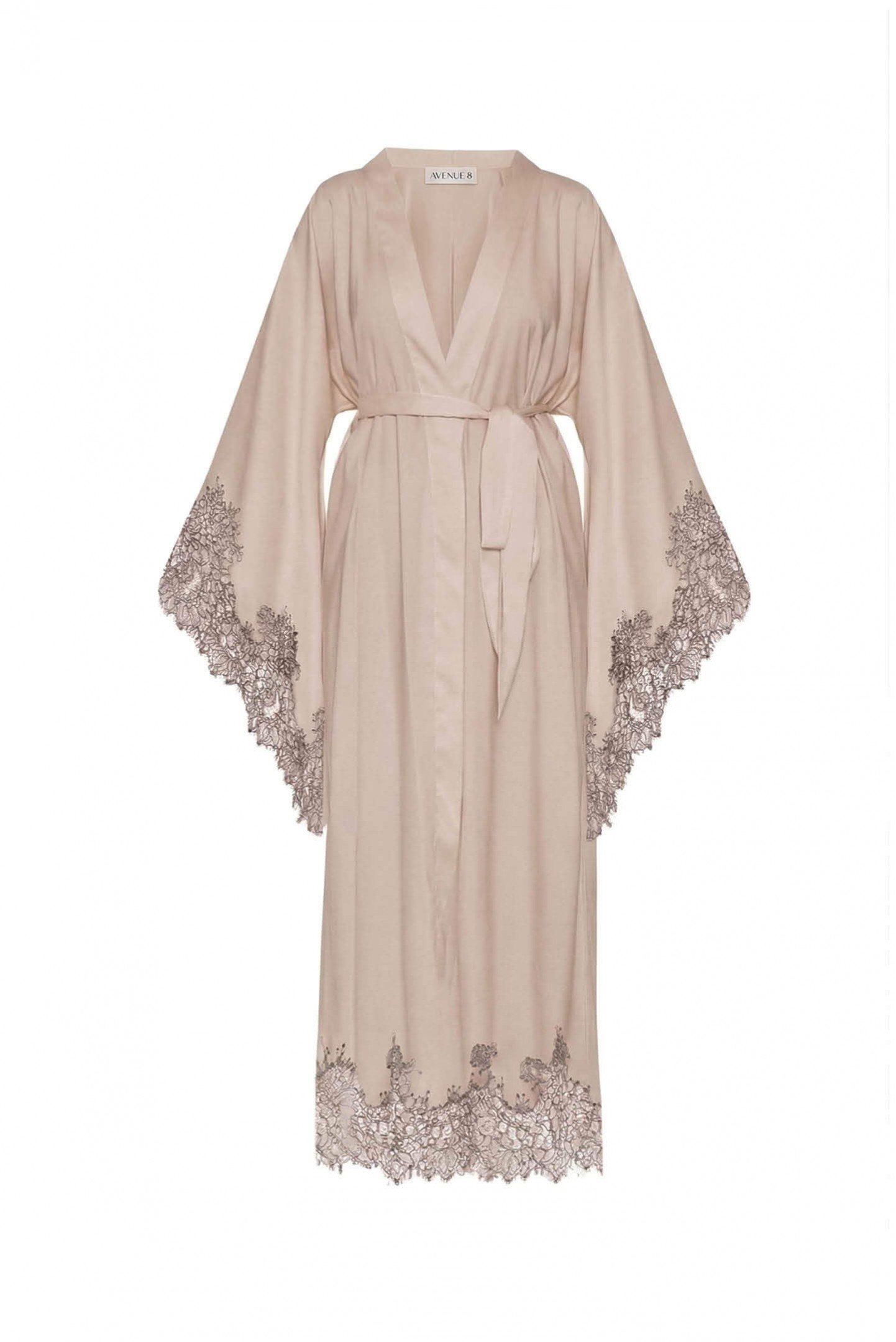 Lace Maxi Silk Robe 
