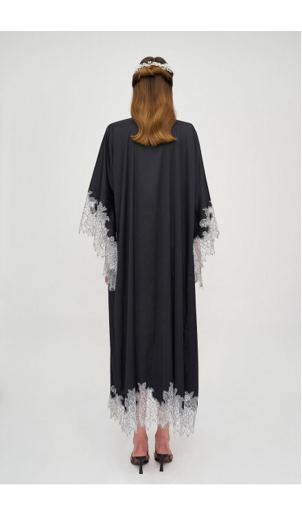 Lace Detailed Maxi Robe