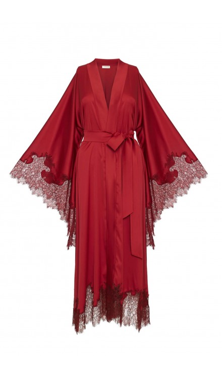 Lace Detailed Maxi Robe 