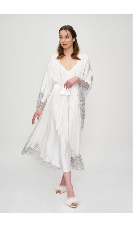 Lace Detailed Maxi Robe 