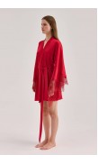 Lace Detailed Mini Robe