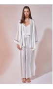 High Waist Silk Pants