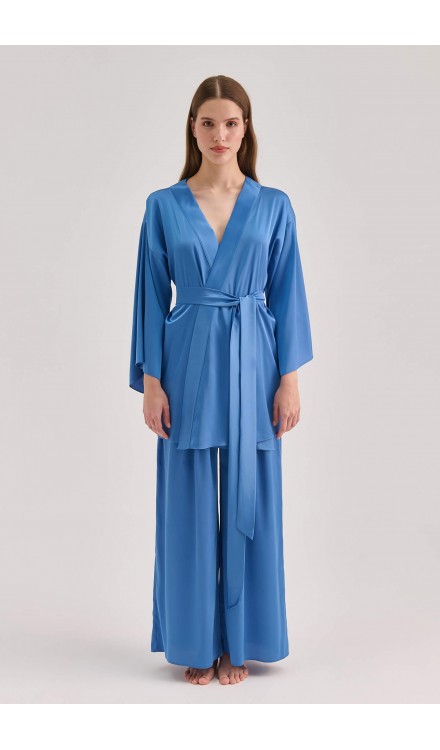 High Waist Loose-Fit Silk Pants High Waist Loose-Fit Silk Pants