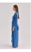 High Waist Loose-Fit Silk Pants