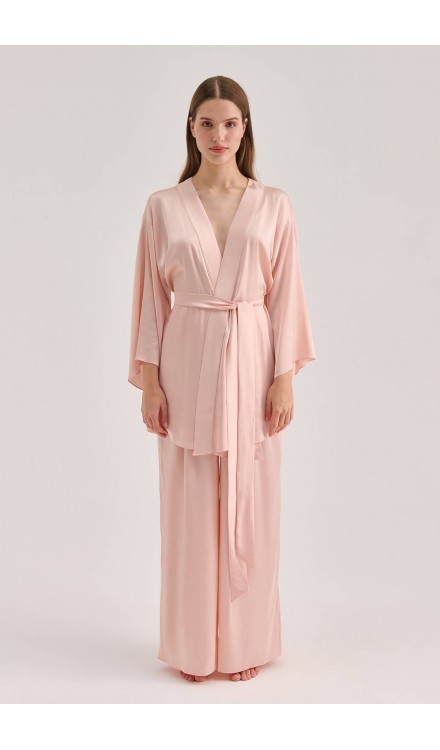 High Waist Loose-Fit Silk Pants High Waist Loose-Fit Silk Pants