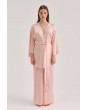 High Waist Loose-Fit Silk Pants