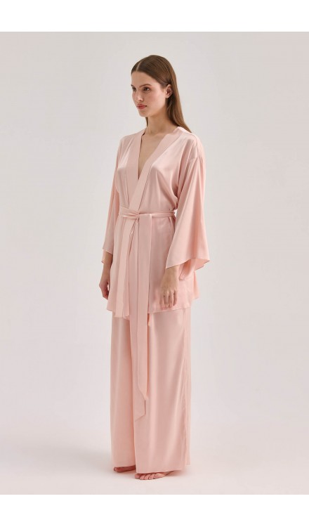 High Waist Loose-Fit Silk Pants High Waist Loose-Fit Silk Pants