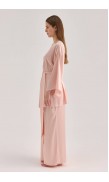 High Waist Loose-Fit Silk Pants