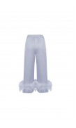 Ostrich Feather Silk Pants 