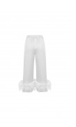 Ostrich Feather Silk Pants