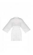 Mini Silk Robe with Wide Belt 