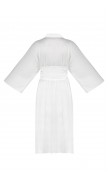 Maxi Silk Robe with Wide Belt 