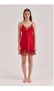Lace Detailed Mini Cami Dress 