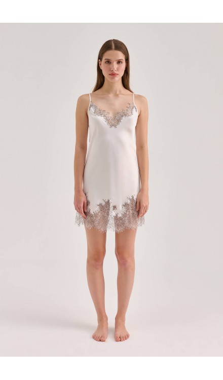 Lace Detailed Mini Cami Dress 