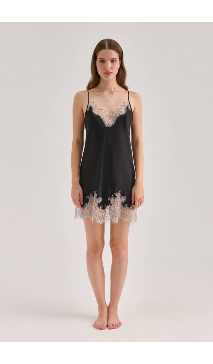 Lace Detailed Mini Cami Dress 