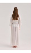 Maxi Silk Collar Robe