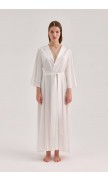 Maxi Silk Collar Robe