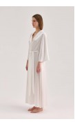 Maxi Silk Collar Robe
