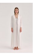 Maxi Silk Collar Robe