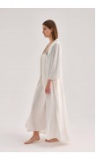 Maxi Silk Collar Robe