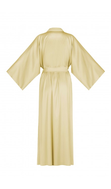Maxi Silk Collar Robe