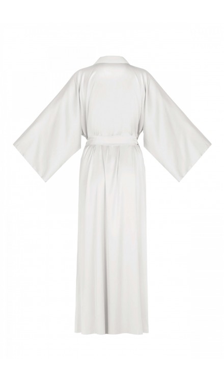 Maxi Silk Collar Robe