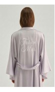Silk Maxi Collar Robe 