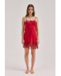 Lace Detailed Straight Neck Mini Dress