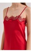 Lace Detailed Straight Neck Mini Dress