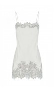 Lace Detailed Straight Neck Mini Dress