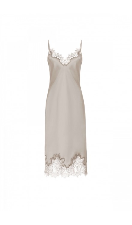 Lace Detailed Midi Cami Dress