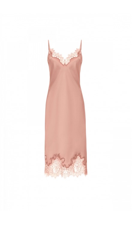 Lace Detailed Midi Cami Dress