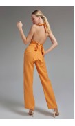 Linen Draped Crop Top