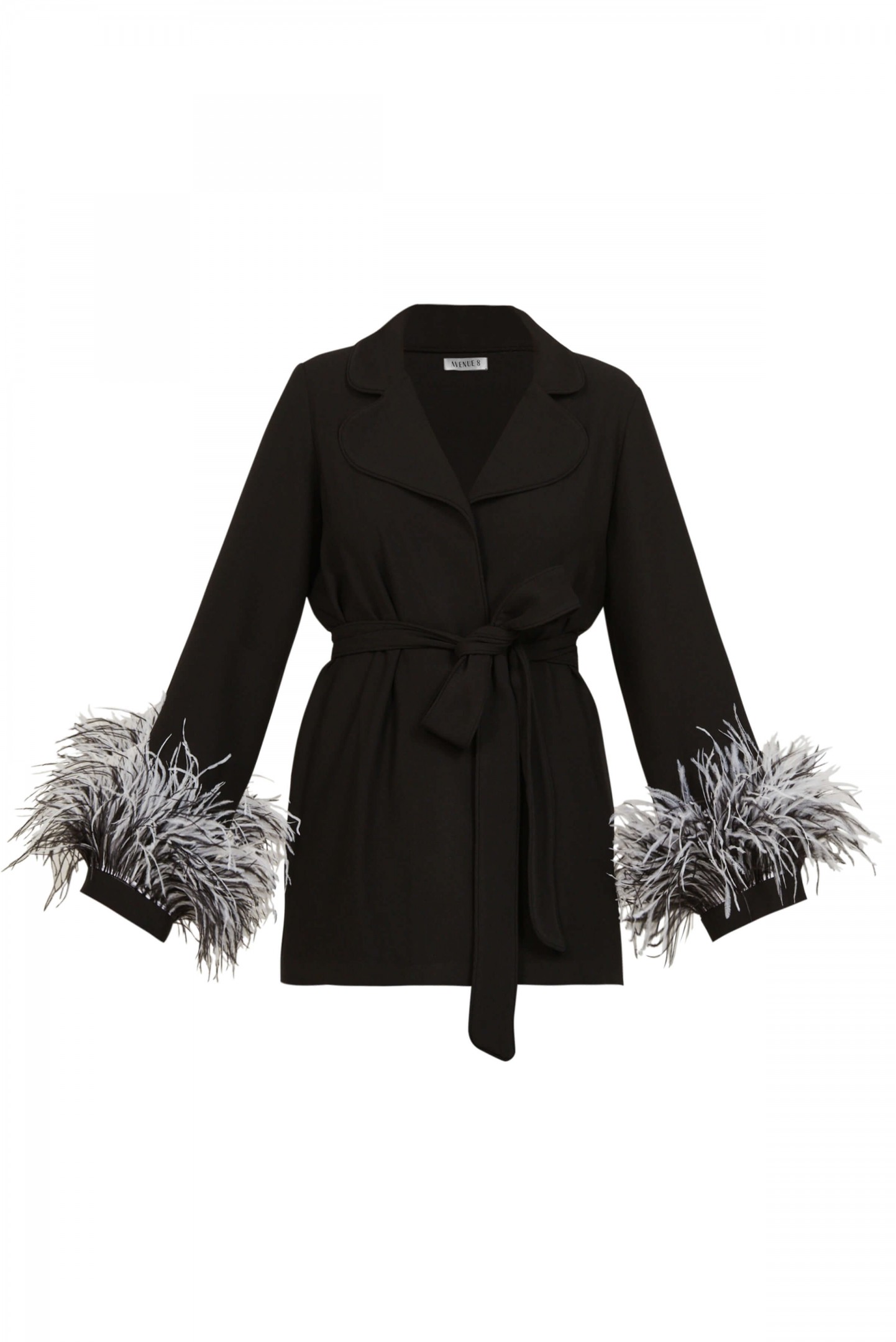 Ostrich Feather Kimono Top