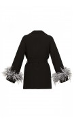 Ostrich Feather Kimono Top