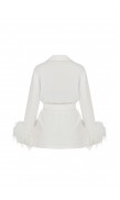 Ostrich Feather Kimono Top