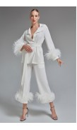 Ostrich Feather Pants