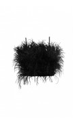 Ostrich Feather Crop Top
