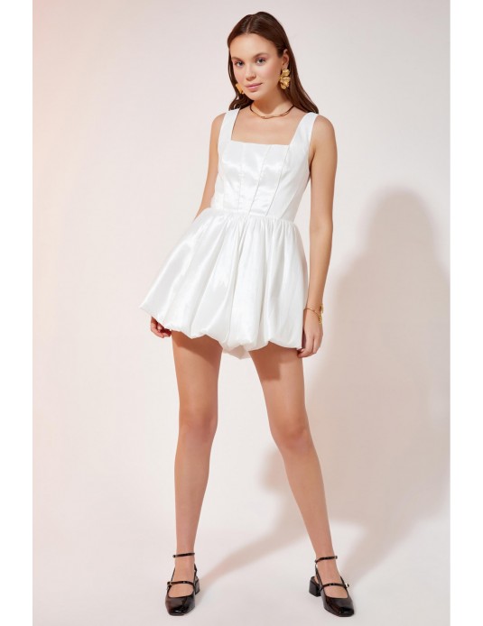 Bubble Hem Mini Dress