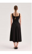 Mid-Length Poplin Dress 