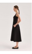 Mid-Length Poplin Dress 