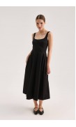 Mid-Length Poplin Dress 