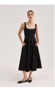 Mid-Length Poplin Dress 