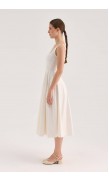 Mid-Length Poplin Dress 