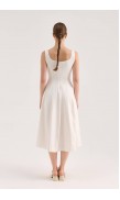 Mid-Length Poplin Dress 